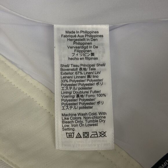 J.CREW Remi Short 4 Stretch Linen Blend White Lightweight High Rise *** SOLD - Picture 6 of 6